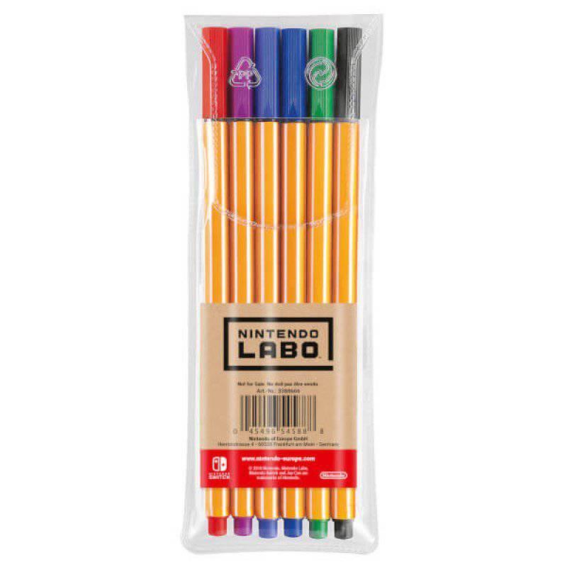 Official Nintendo Labo Limited Edition Market Set (Pack of 6 Pens)