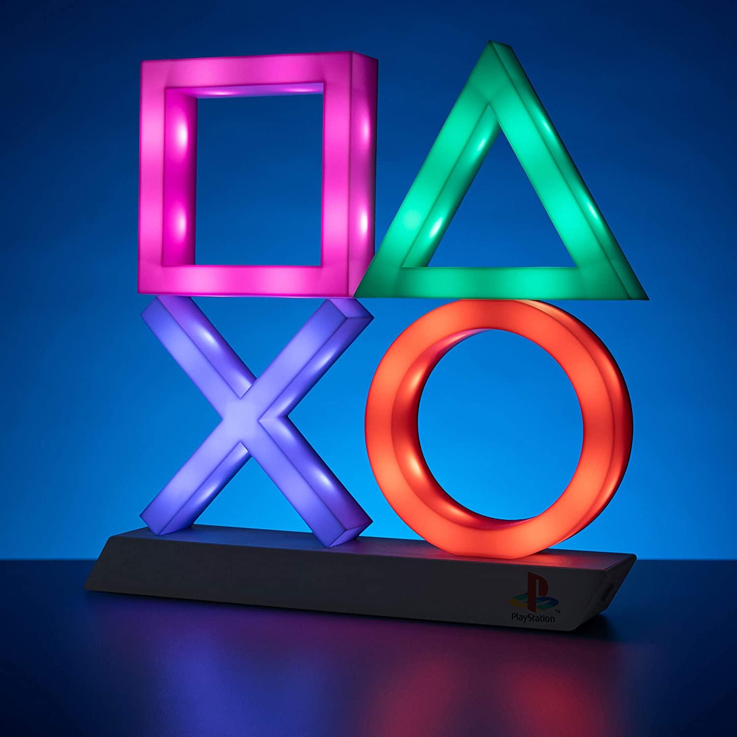 Playstation Icons Light XL - Colour Phasing, Music Reactive , Game Room Lighting