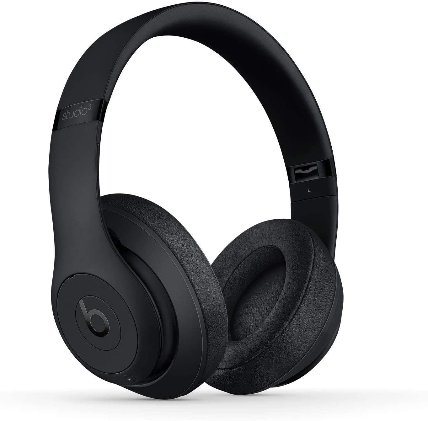 Beats Studio3 Wireless Noise Cancelling Over-Ear Headphones - Apple W1 Headphone Chip, Class 1 Bluetooth, Active Noise Cancelling, 22 Hours Of Listening Time - Matte Black