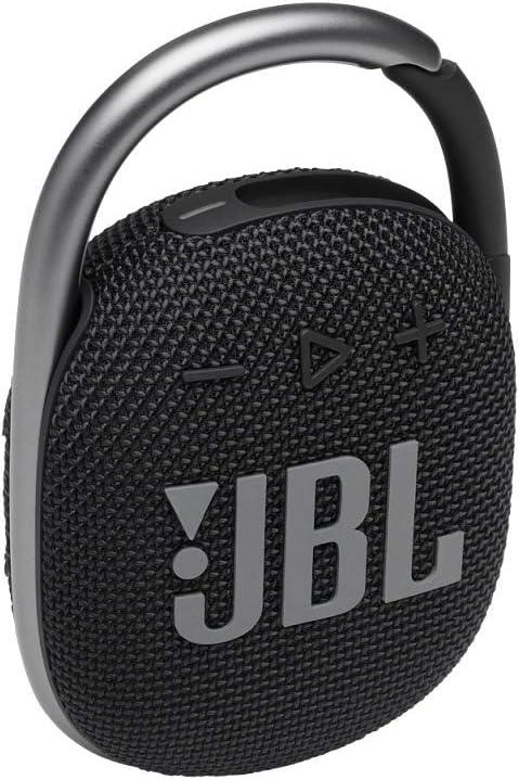 JBL Clip 4 Bluetooth portable speaker with integrated carabiner, waterproof and dustproof, Black