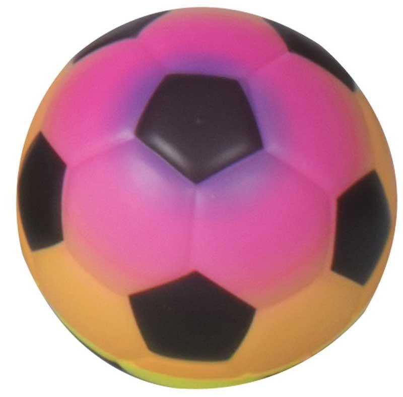 Fun Sport 4inch Pu Rainbow Super Soccer Ball - Random Colour Delivery