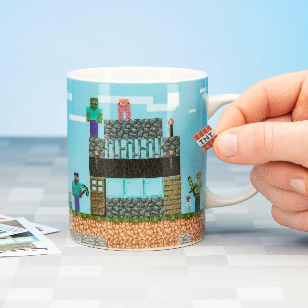 Minecraft Build-A-Level Gamers Mug Perfect For Tea & Coffee - Gadget Station