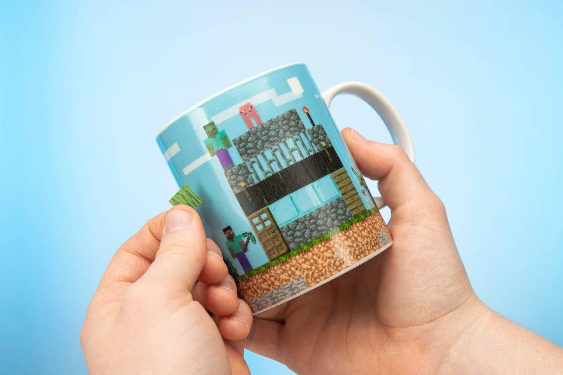 Minecraft Build-A-Level Gamers Mug Perfect For Tea & Coffee - Gadget Station