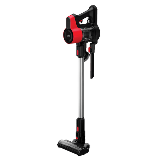 Beko Cordless Vacuum Cleaner, Stick, ErgoClean, Red, 125 W, 550 milliliters, 80 Decibeles