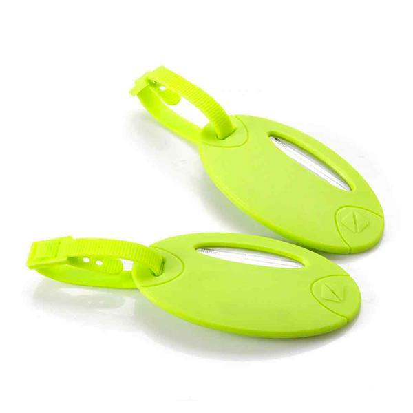 Travel Blue Jelly Luggage Name Tag - Bright Green