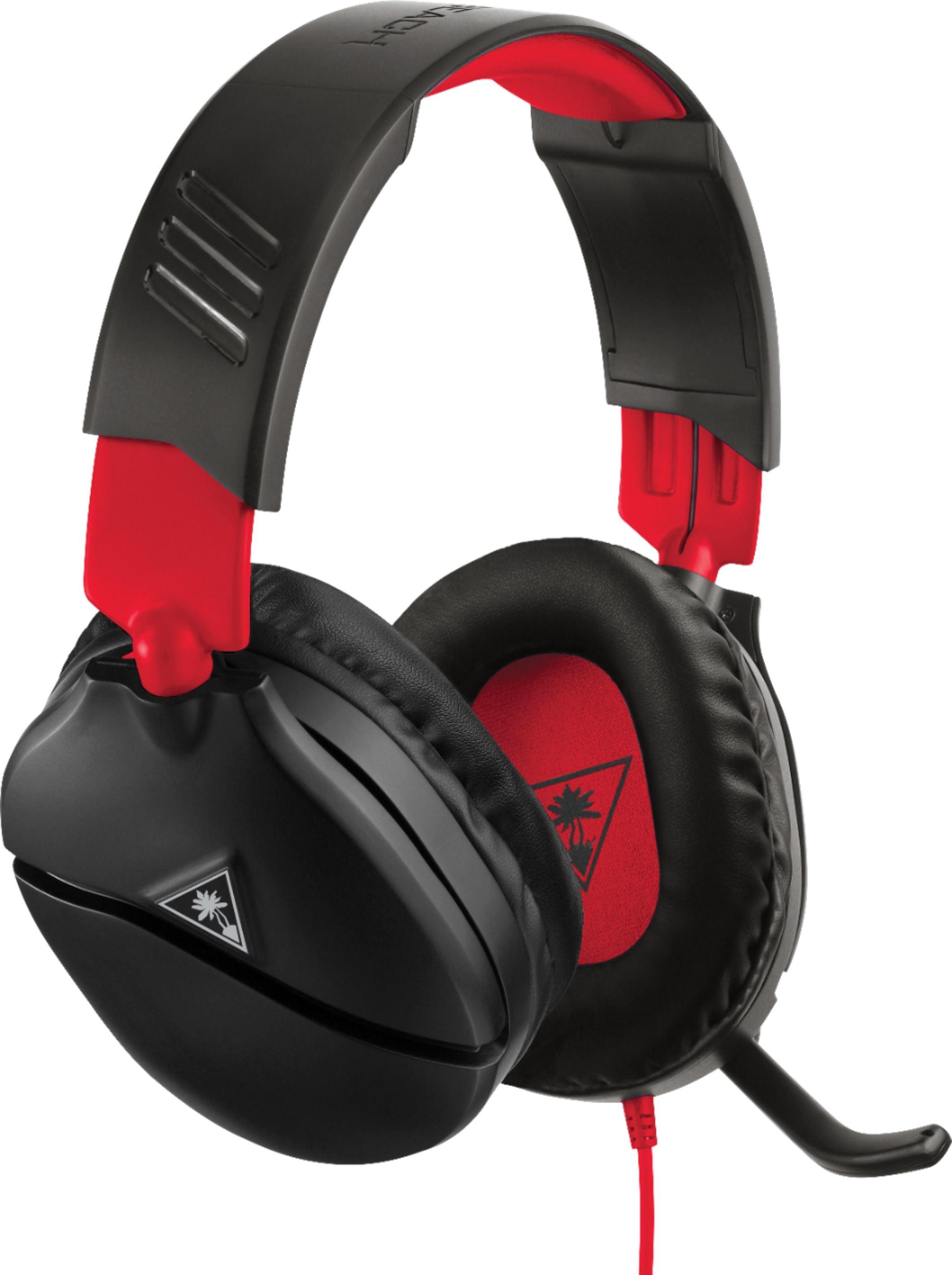 Turtle Beach RECON 70 Gaming Headset, Black / Red for PlayStation PS4 PS5, Xbox and Nintendo Switch
