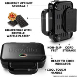 Breville Ultimate Deep Fill Toastie Maker, 2 Slice Sandwich Toaster, Removable Non-Stick Plates, Stainless Steel, Black