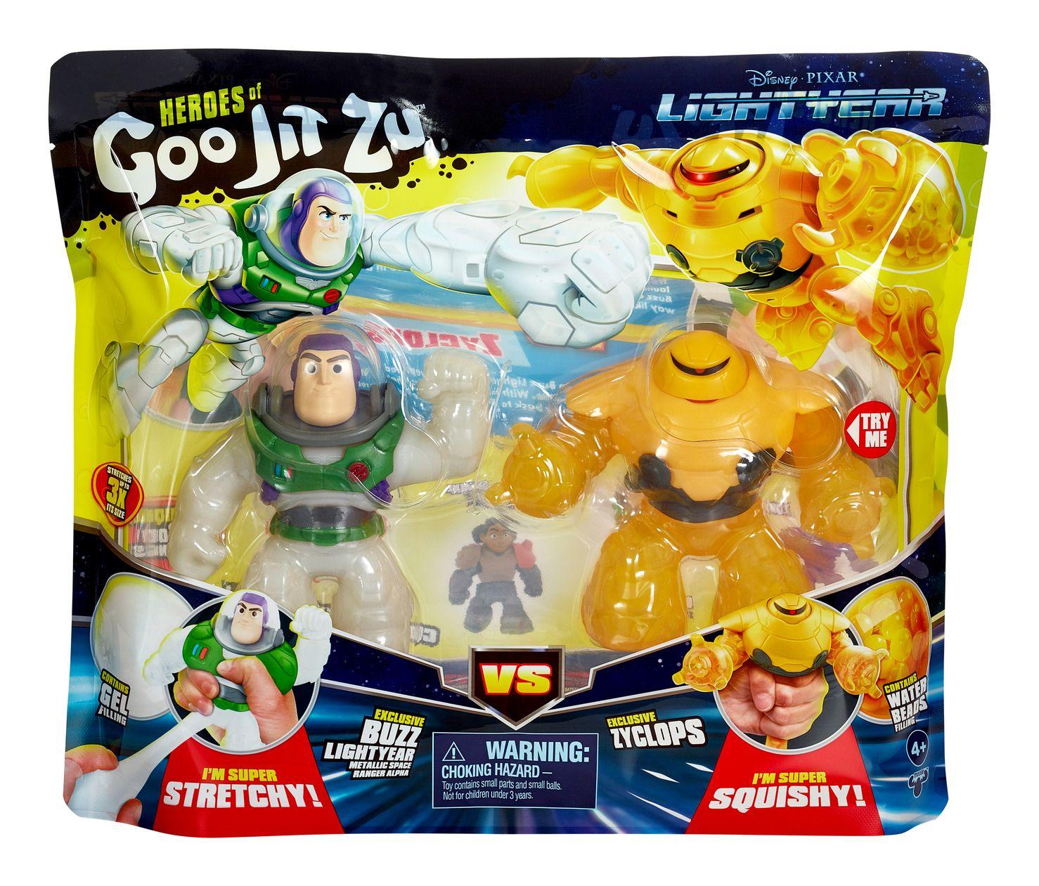 Heroes of Goo Jit Zu Lightyear Versus Pack Buzz Vs Zyclops