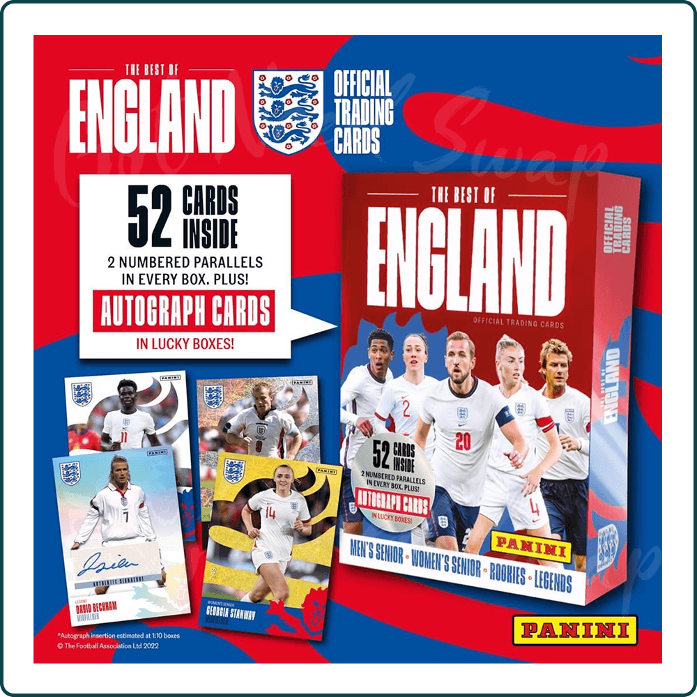 The Best of England Official Trading Cards