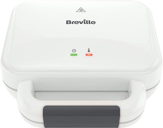 Breville Deep Fill Toastie Maker | 2 Slice Sandwich Toaster | Non-Stick Plates | Cooks a Toastie in 5 Minutes | White