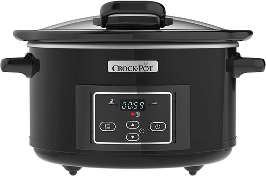 Crock-Pot Lift and Serve Digital Slow Cooker with Hinged Lid and Programmable Countdown Timer, 4.7 Litre