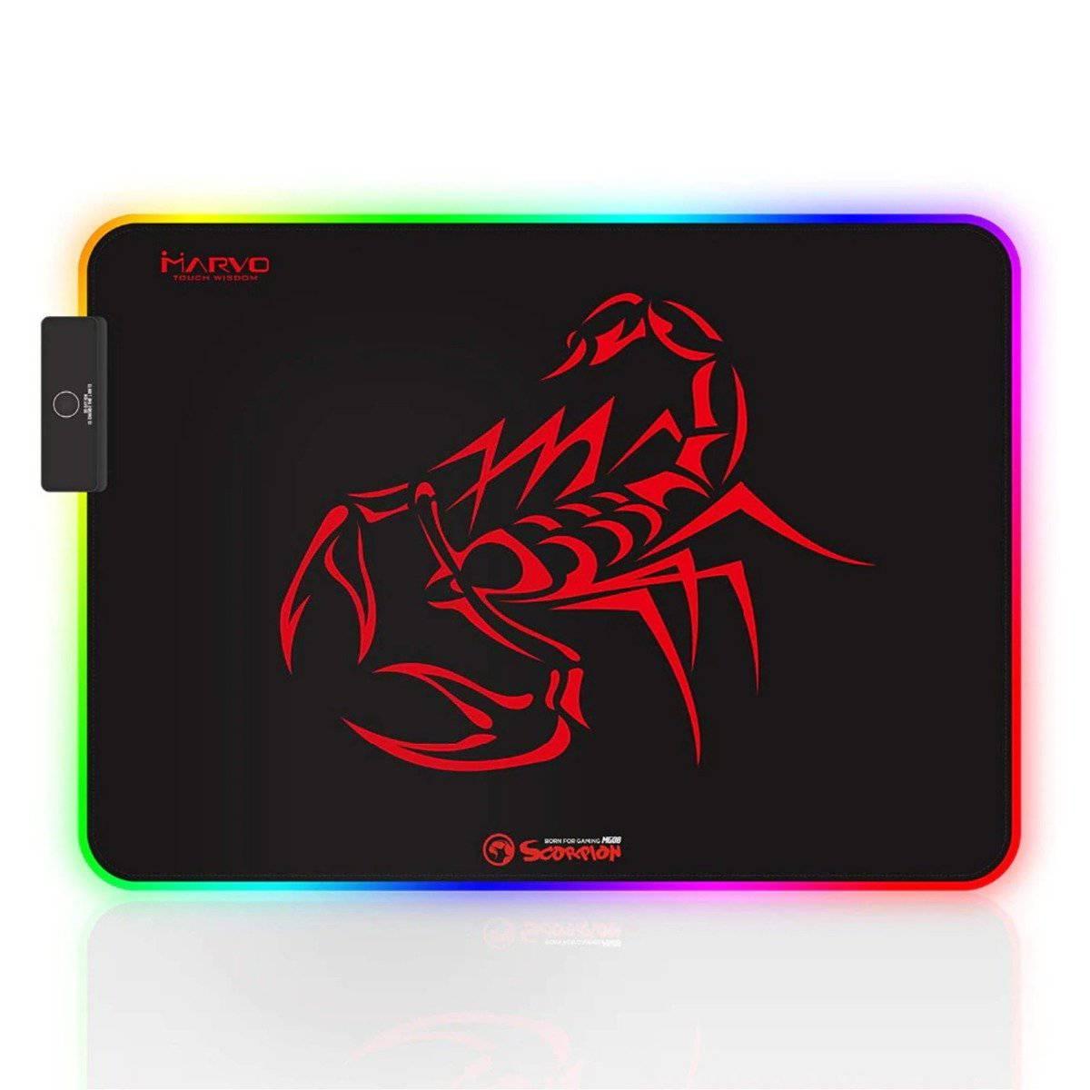 Marvo Scorpion MG08 RGB LED Medium Gaming Mouse Pad - Gadget Station