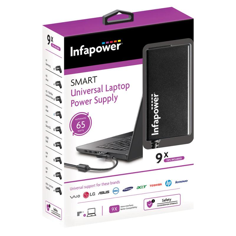 Infapower 65W Laptop Automatic Power Supply Universal Laptop Charger
