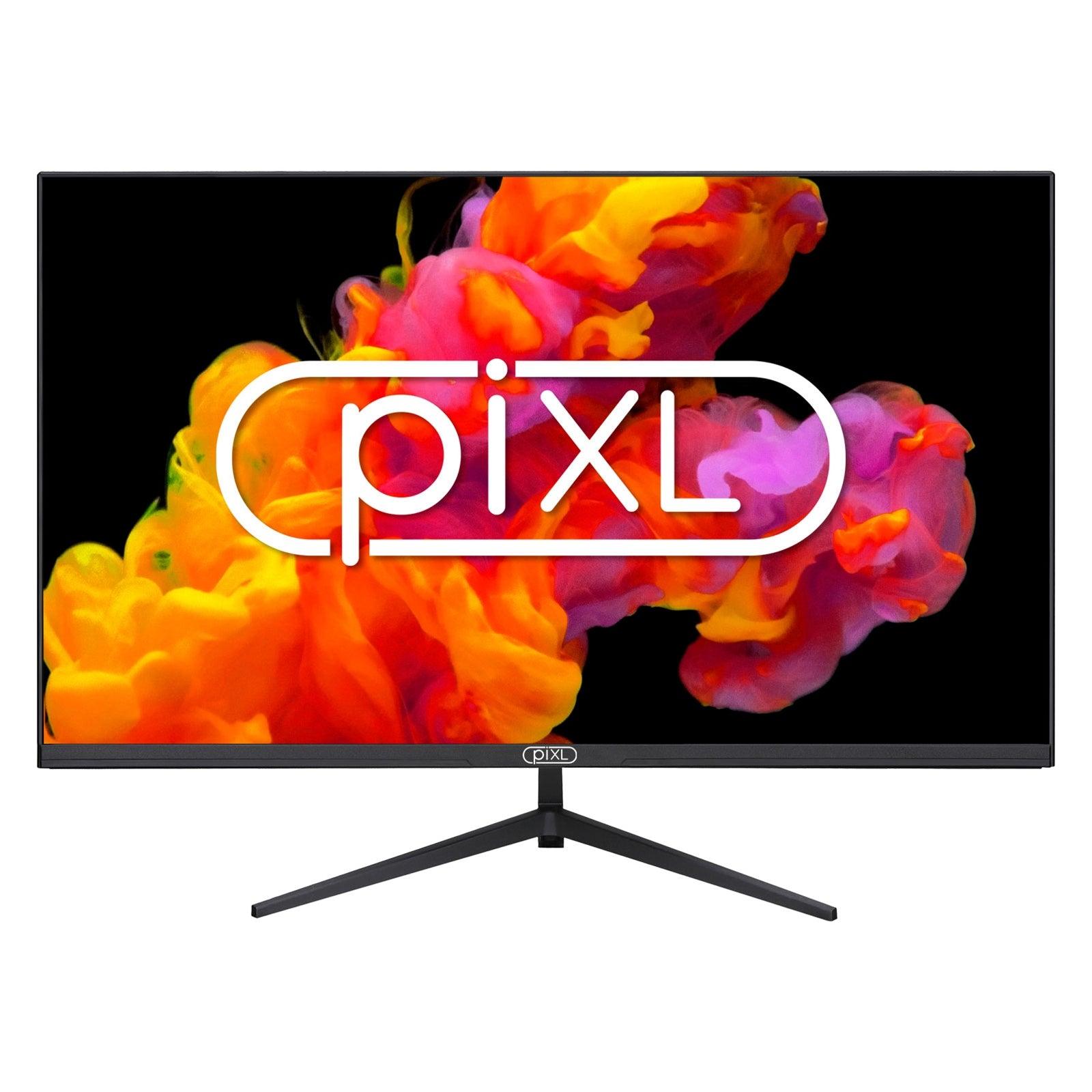 piXL 32 Inch Frameless Monitor, Widescreen IPS LCD Panel, Full HD 1920x1080, 4ms Response Time, 60Hz Refresh, Display Port / HDMI, 16.7 Million Colour Support, VESA Wall Mount, Black Finish