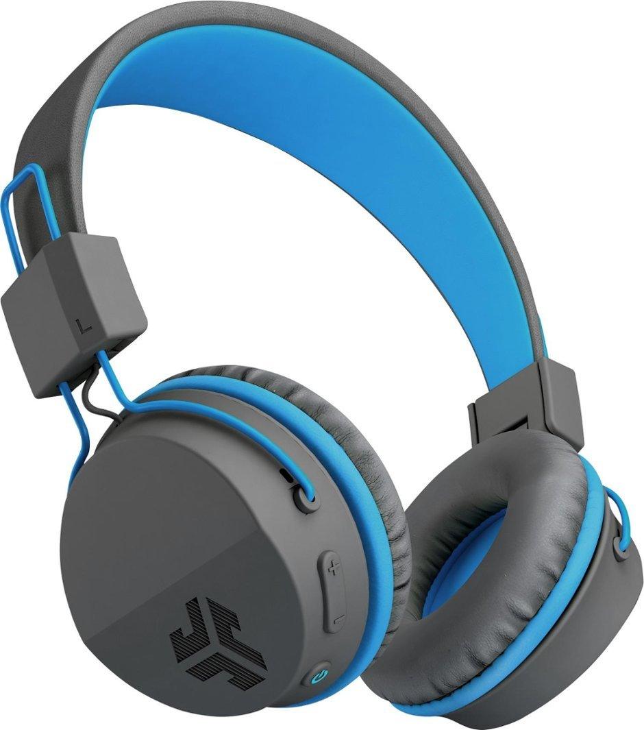 JLab JBuddies Studio Kids Bluetooth Headphones - Grey/Blue