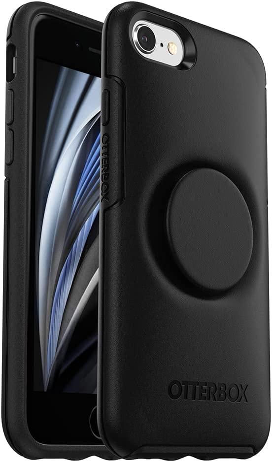 OtterBox Otter+Pop Case for iPhone 7/8/SE 2nd Gen/SE 3rd Gen, Shockproof, Drop proof, Protective Case with PopSockets PopGrip, 3x Tested to Military Standard, Black