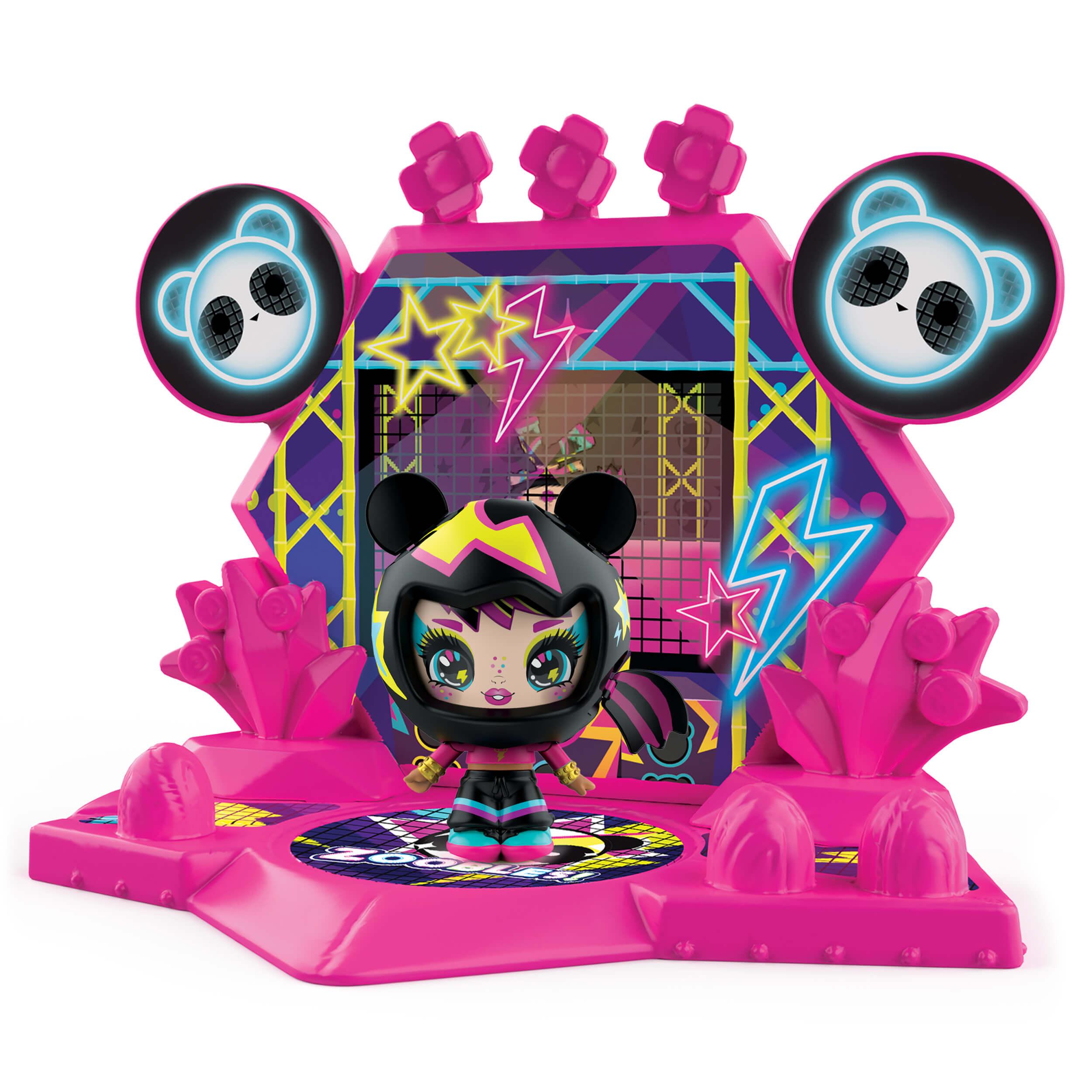 Zoobles, Z-Girlz Bam Bop Transforming Collectible Figure and Happitat Accessory, Kids Toys for Girls Ages 5 and up