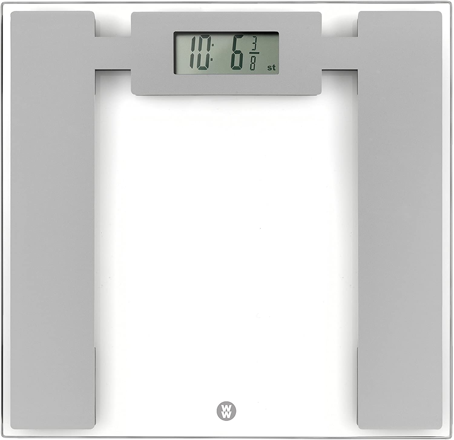 Weight Watchers 350 lbs. Digital White Bathroom Scale with Body