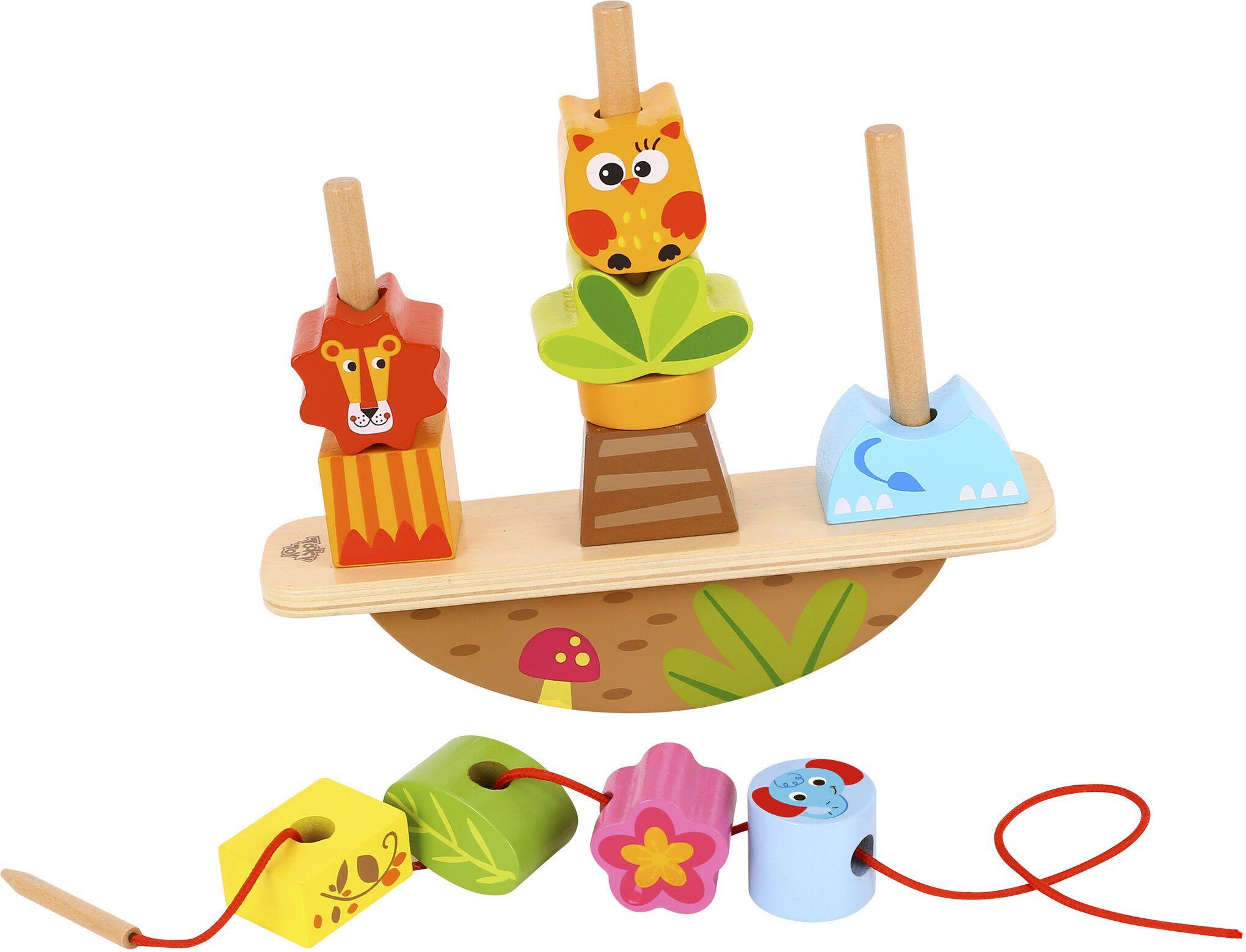 Wooden Animals Balance Stacker