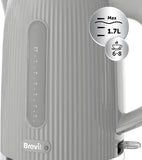 Breville Bold Ice Grey Electric Kettle | 1.7L | 3kW Fast Boil | Grey & Silver Chrome