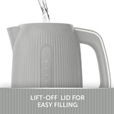 Breville Bold Ice Grey Electric Kettle | 1.7L | 3kW Fast Boil | Grey & Silver Chrome