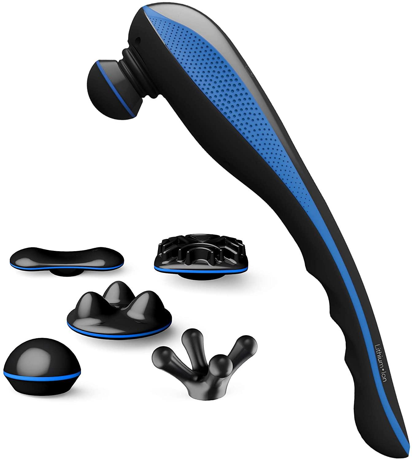 WAHL Massager Cordless Deep Tissue Massager, Cordless Massage with Adjustable Speed Settings, Percussion Massagers, Five Massaging Attachments, Release Muscle Knots, Improves Blood Circulation