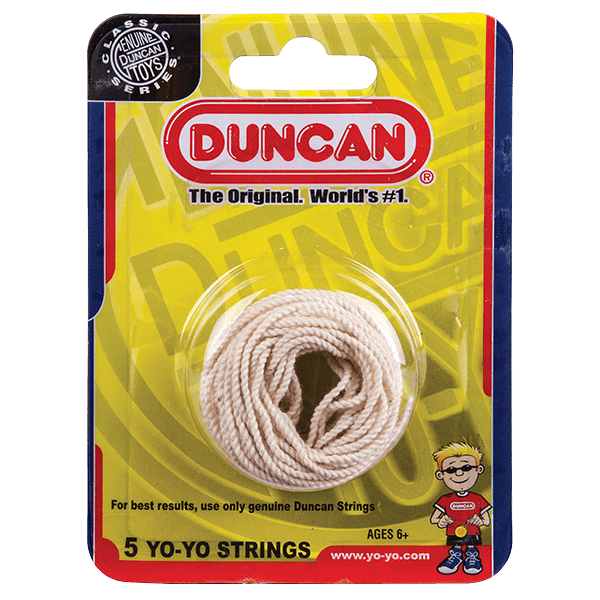 Duncan Yo-Yo String (5 Pack)- White - 100% Cotton