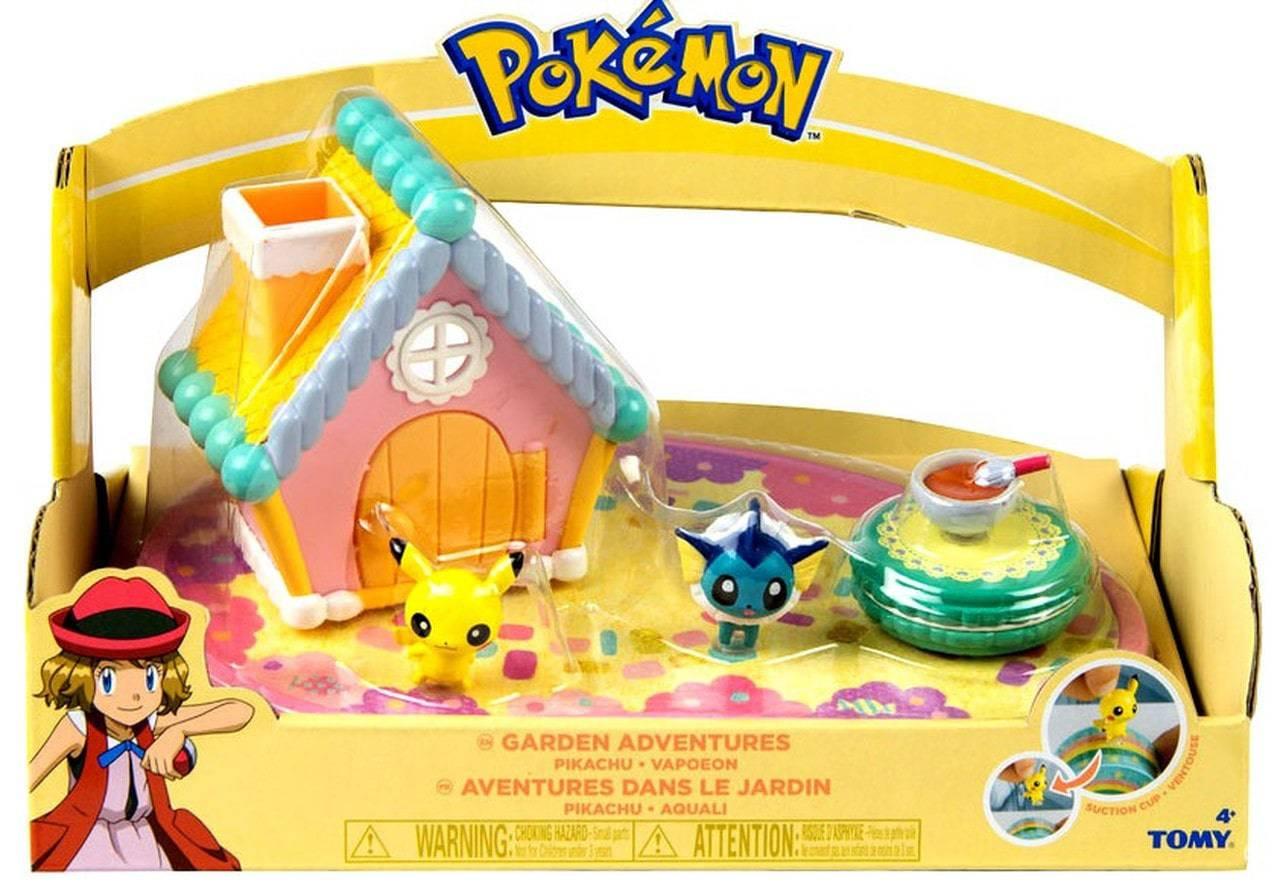 Pokemon Petite Pals Garden Adventures Pikachu & Vaporeon Playset