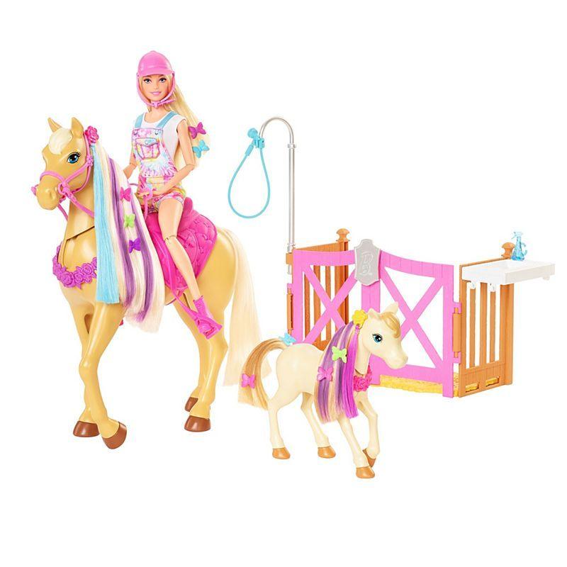 Barbie Groom and Style Horse Playset, with Doll