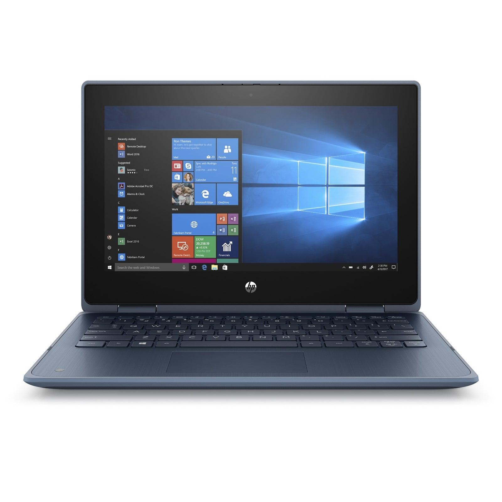 HP ProBook X360 11 G5 Laptop, 11.6 Inch Convertible Touchscreen, Intel Celeron N4020, 4GB RAM, 128GB SSD, Windows 10 Pro