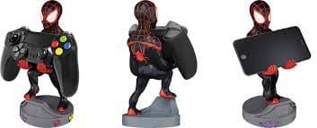 Device holder Stand Cable Guys Spiderman Miles Morales for Phones and Controllers - Gadget Station