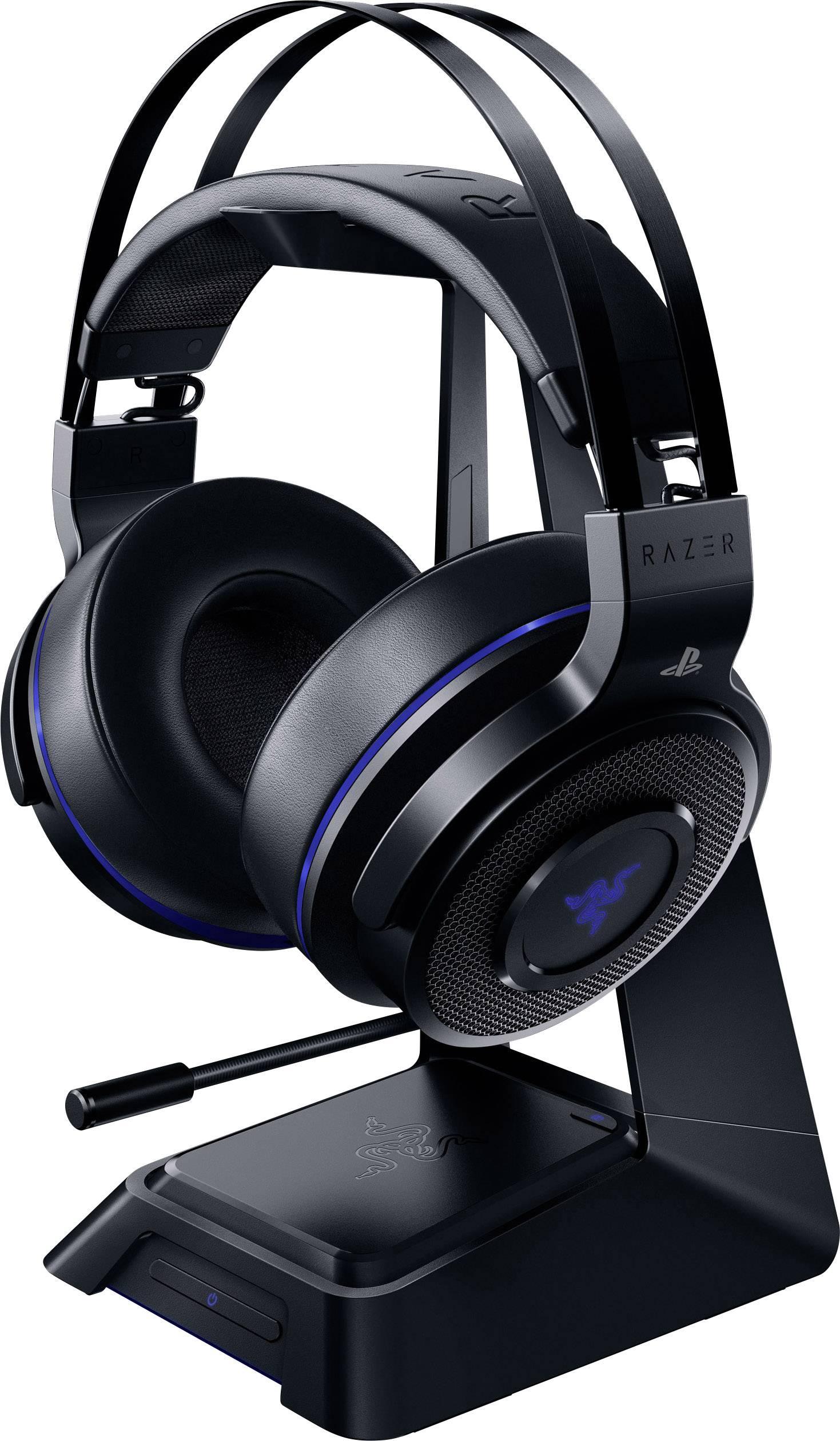 Razer Thresher Ultimate for PS4 / PS5 Dolby 7.1 Surround Sound Lag-Free Wireless Connection Retractable Digital Microphone Gaming Headset Works with PC, PS4, PS5