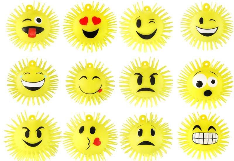 Puffer Smile Face With Light - Assorted Design