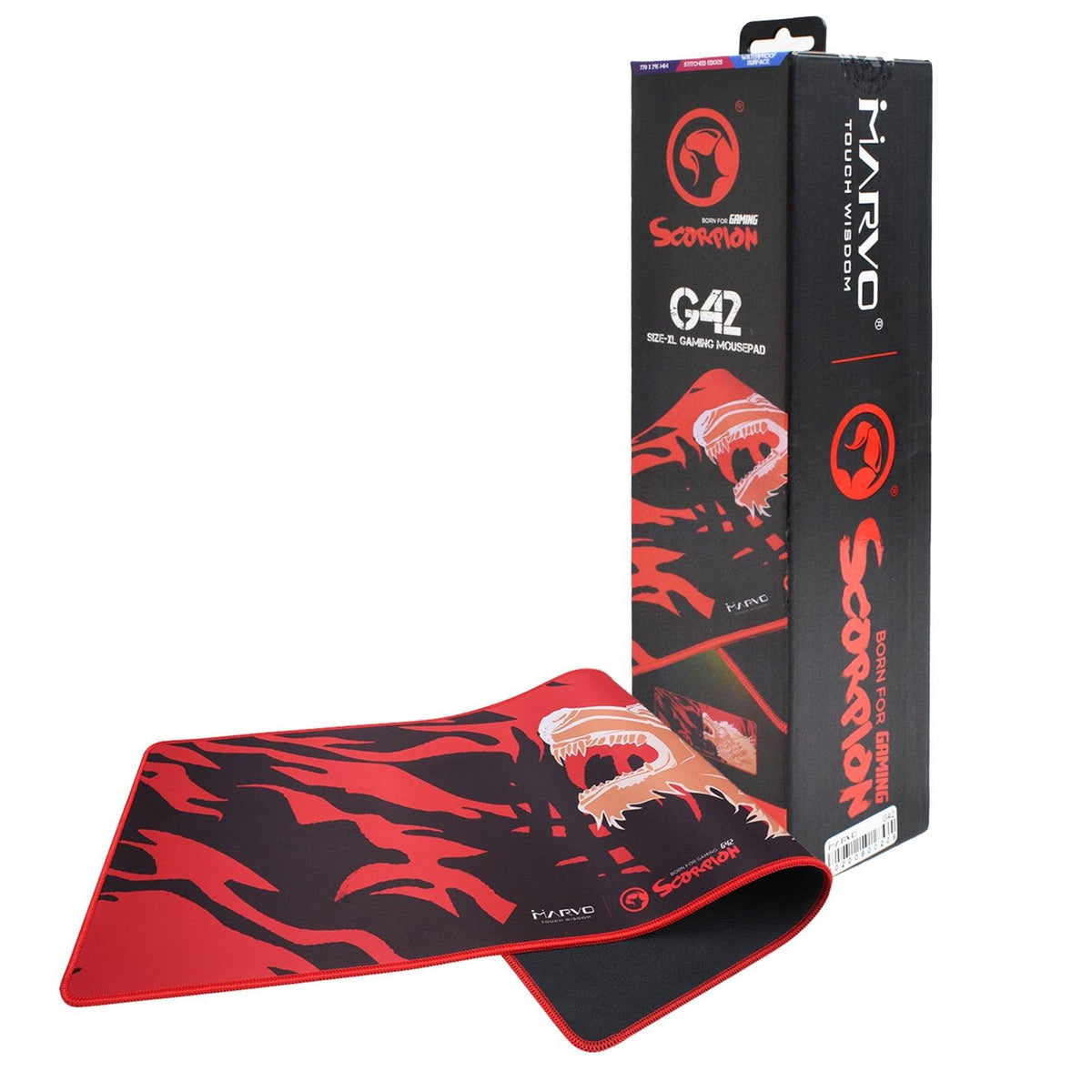 Marvo Scorpion XL Gaming Mousepad – Black/Red