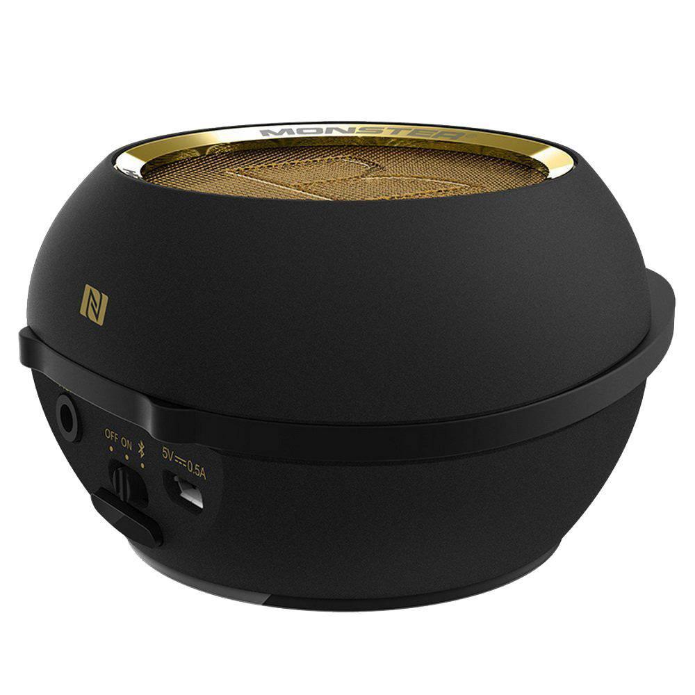 Monster - SuperStar HotShot Portable Bluetooth Speaker - Black-gold - Gadget Station