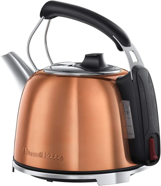 Russell Hobbs K65 Anniversary Electric Kettle, Metal, 3000W, 1.2litres, Copper