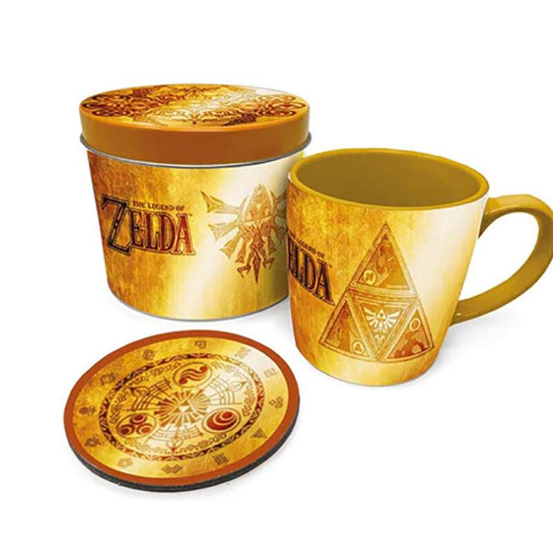 Legend of Zelda Gift Set with Mug and Coaster in Reusable Gift Tin - Official Merchandise