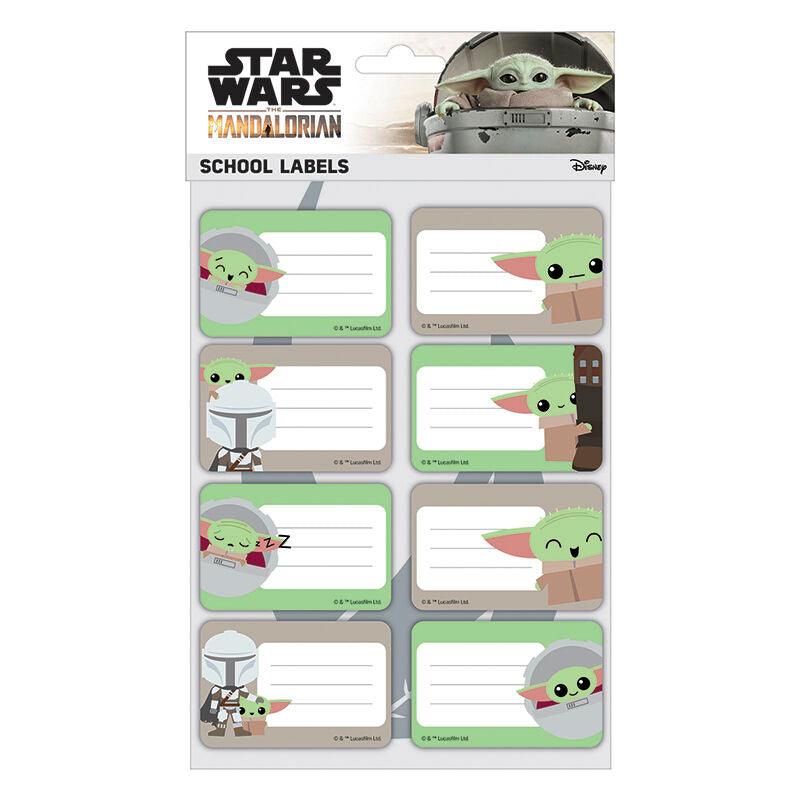 Star Wars The Mandalorian (Expressions) School Labels