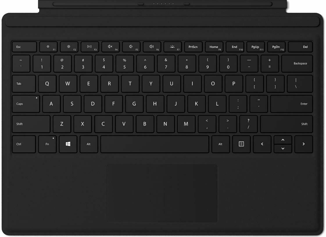 Microsoft Surface Pro Type Cover M1725 SC English, Spanish Black