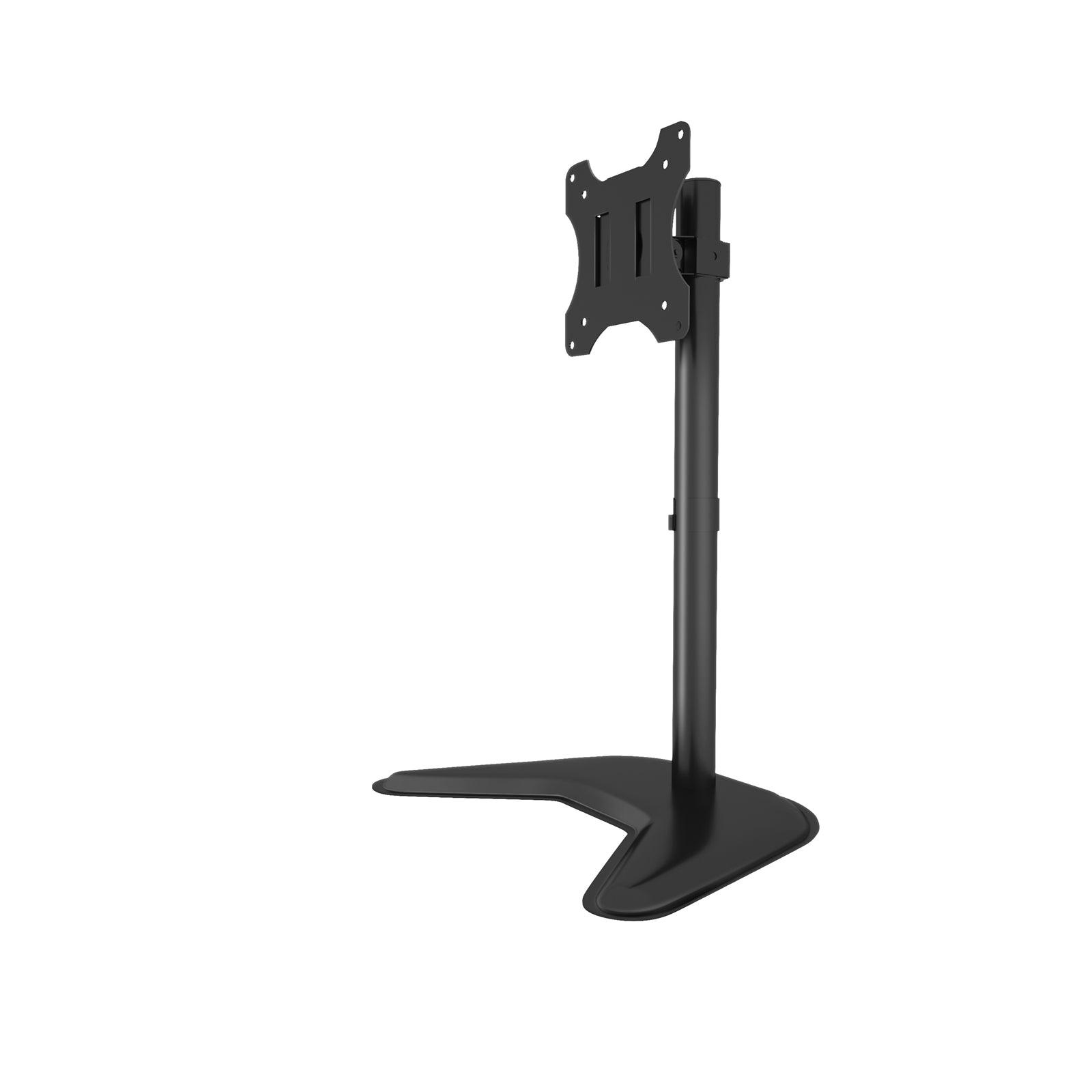 Single Monitor Arm Desk Stand, For Screens up to 32", Max Weight 10Kg, Freestanding, Height Adjustable, Pivot, Swivel 360