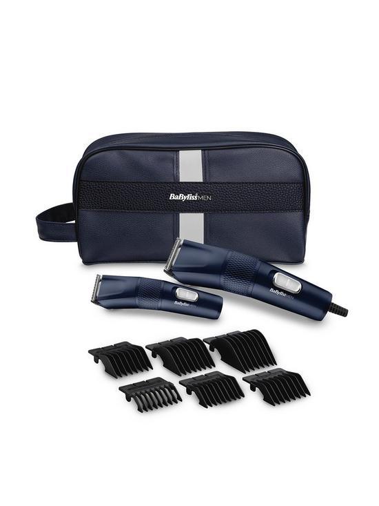 BaByliss The Blue Edition Hair Clipper Gift Set complete with Trimmer and Wash Bag