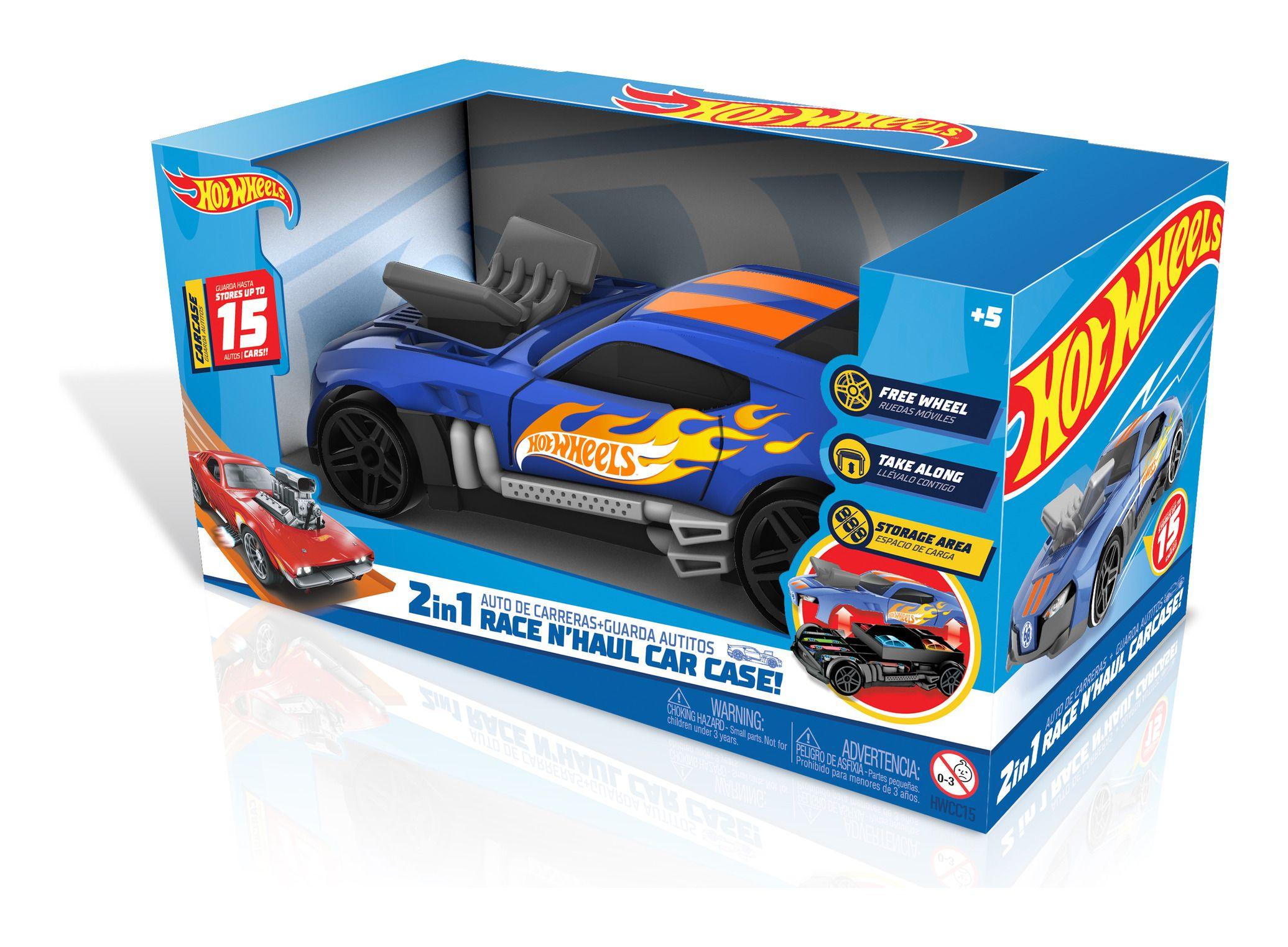 Hot Wheels 2 in 1 Race 'n Haul Car Case