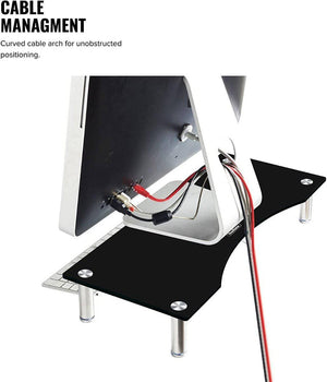 VonHaus Monitor Stand for Desks - Height Adjustable - Screen - Gadget Station