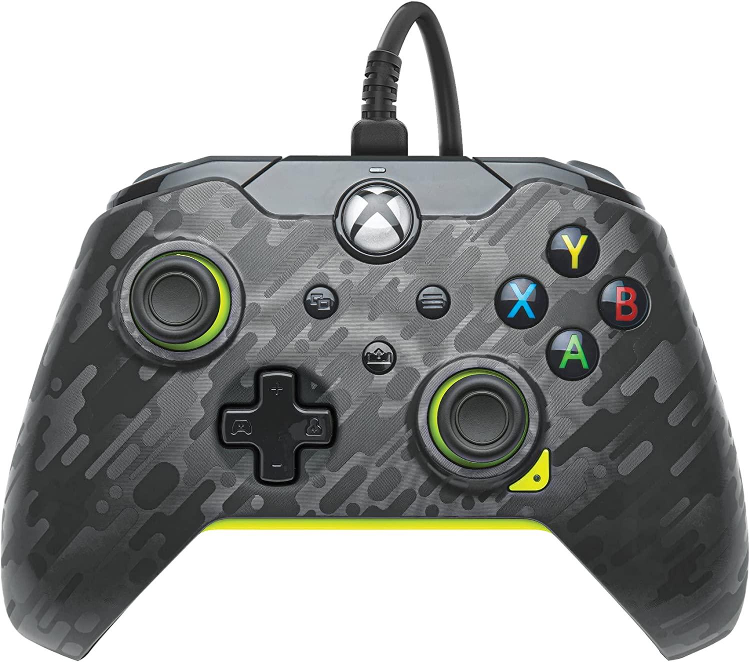 Wired Controller Electric Carbon for Xbox Series X|S, Gamepad, Wired Video Game Controller, Gaming Controller, Xbox One, Officially Licensed - Xbox Series X