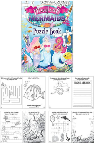 Fun Stationery Book Fun Mermaids Puzzle 10.5cm X 14.5cm - Gadget Station