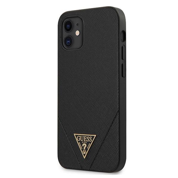 Guess Collection Apple iPhone 12 Mini 5.4" Case Cover Black Saffiano