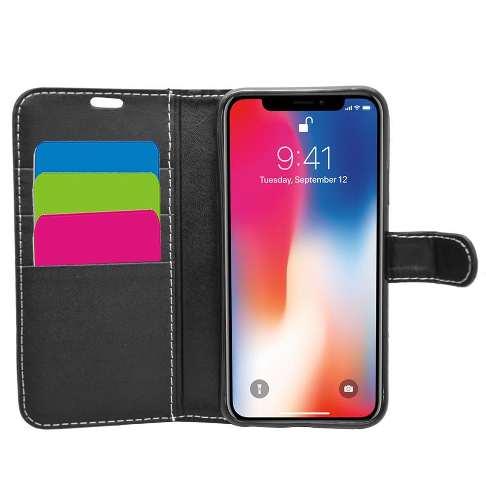 Wallet Case Cover for Apple iPhone XR Black