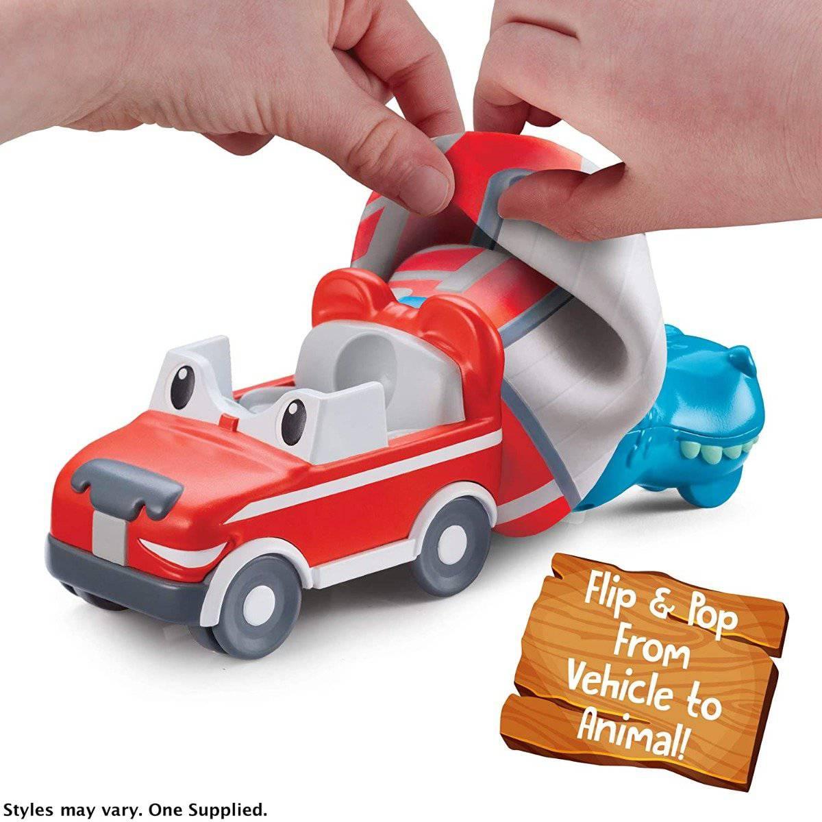 Flipazoo World Vehicle And Mini Figure Set - Random Colour Delivery - Gadget Station