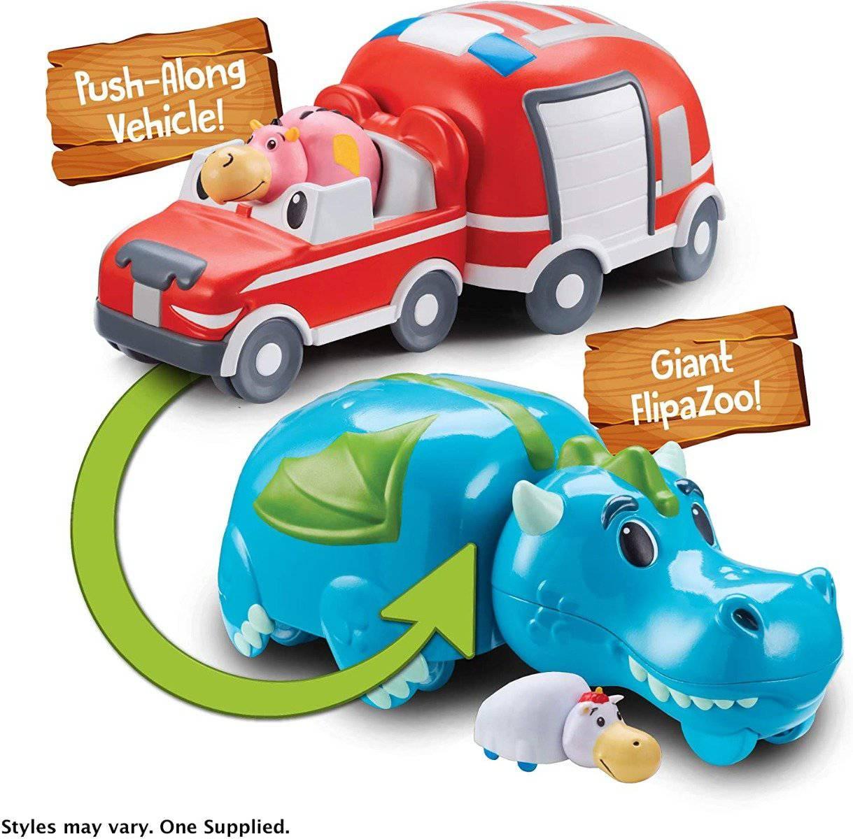 Flipazoo World Vehicle And Mini Figure Set - Random Colour Delivery - Gadget Station