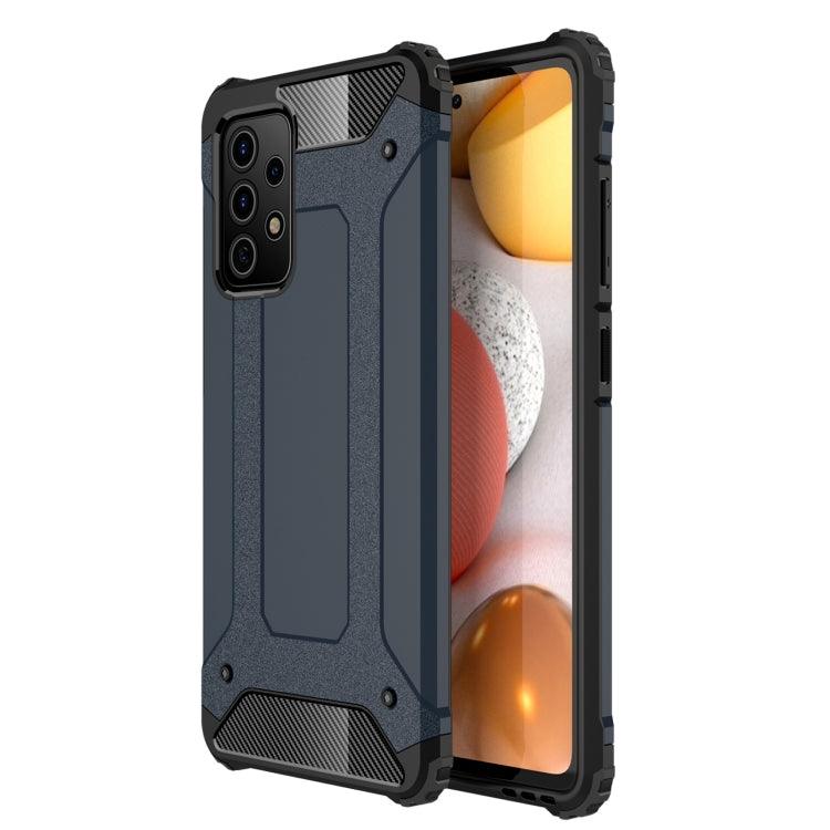 Samsung Galaxy A72 4G / 5G Magic Armor Shockproof Combination Case (Navy Blue)